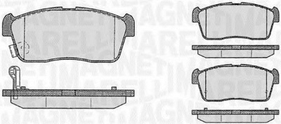 MAGNETI MARELLI 363916060470 -  Комплект тормозных колодок, дисковый тормоз